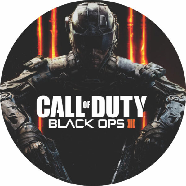 Painel Redondo 3D Call Of Duty Tecido Sublimado