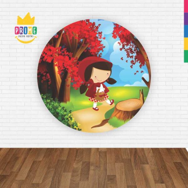 Painel Redondo 3D Chapeuzinho Abre Fácil Tecido - Image 2