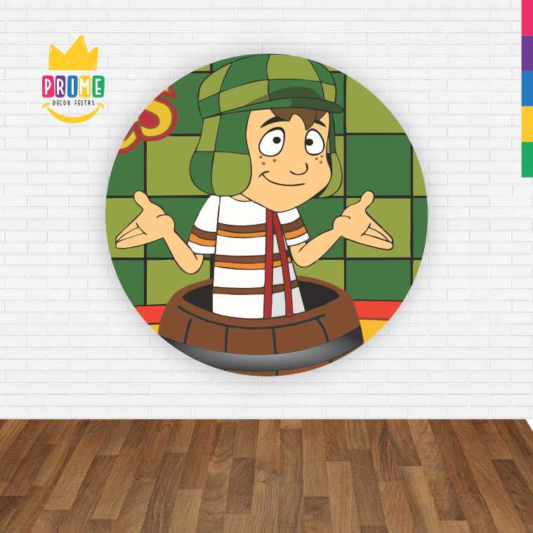 Painel Redondo 3D Chaves Abre Fácil Tecido - Imagem 2