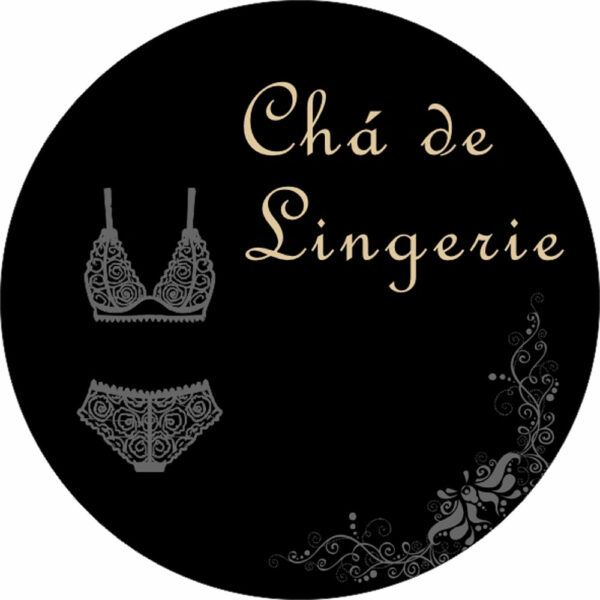 Painel Redondo 3D Chá de Lingerie Tecido Sublimado