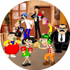 Painel Redondo 3D Chaves Tecido Sublimado