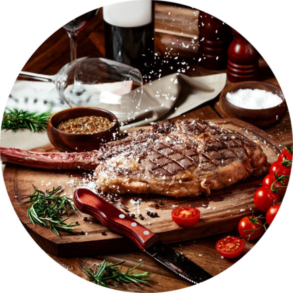 Painel Redondo 3D Churrasco Tecido Sublimado