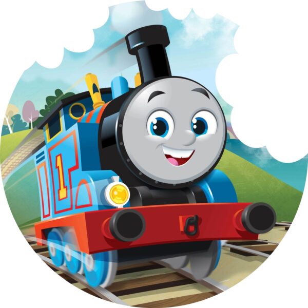 Painel Redondo 3D Thomas And Friends Tecido Sublimado