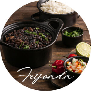 Painel Redondo 3D Feijoada Tecido Sublimado