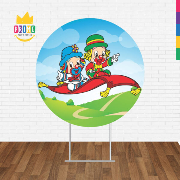 Painel Redondo 3D Patati e Patata Tecido Sublimado - Image 2