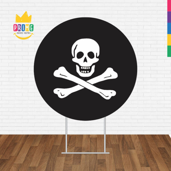 Painel Redondo 3D Pirata Tecido Sublimado - Image 2