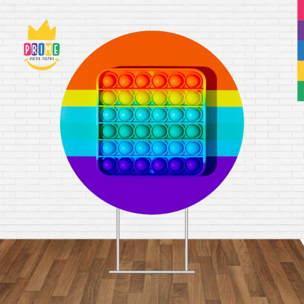 Painel Redondo 3D Pop It Fidget Toys Tecido Sublimado - Image 2