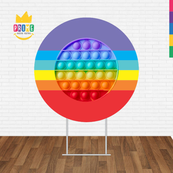 Painel Redondo 3D Pop It Fidget Toys Tecido Sublimado - Image 2