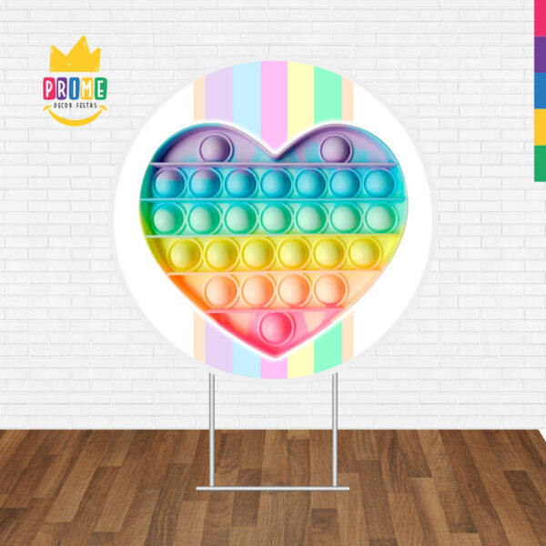 Painel Redondo 3D Pop It Fidget Toys Tecido Sublimado - Image 2