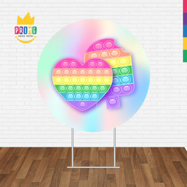Painel Redondo 3D Pop It Fidget Toys Tecido Sublimado - Image 2