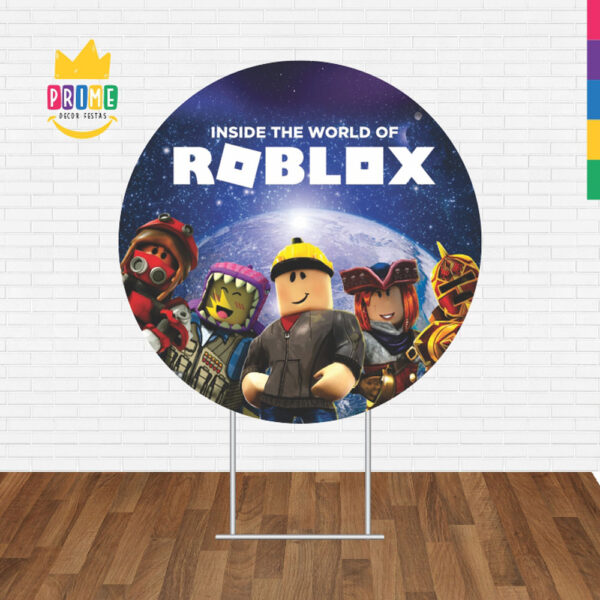 Painel Redondo 3D Roblox Tecido Sublimado - Image 2