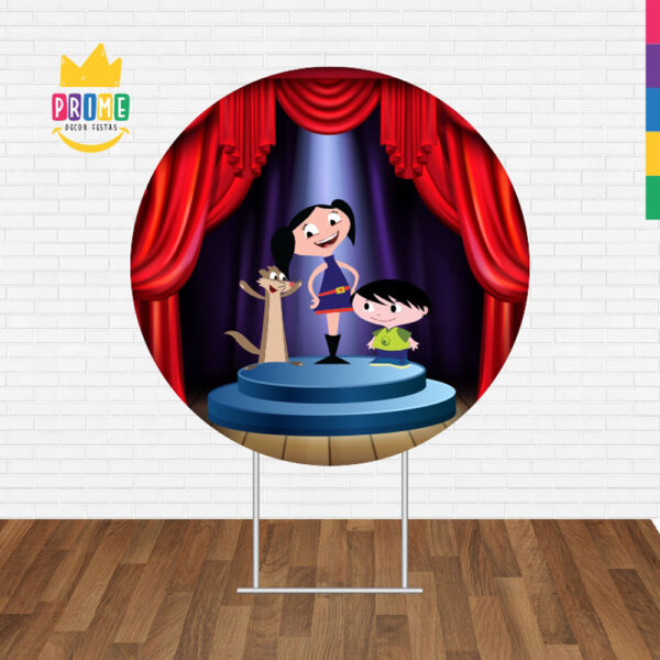 Painel Redondo 3D Show da Luna Tecido Sublimado - Image 2