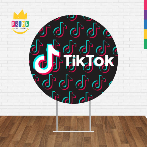 Painel Redondo 3D Tik Tok Tecido Sublimado - Image 2