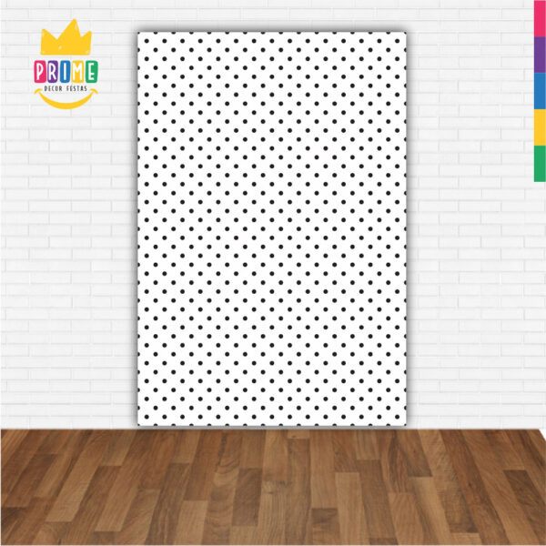 Painel de Festa Retangular 3D Poá Casadinho 1,50m x 2,20m - Image 2