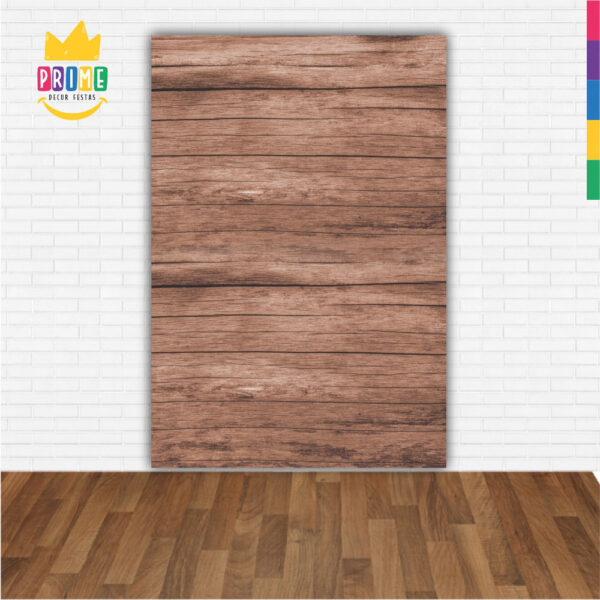 Painel de Festa Retangular 3D Madeira Casadinho 1,50m x 2,20m - Image 2