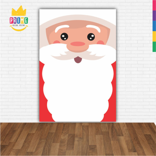 Painel de Festa Retangular 3D Natal Papai Noel Casadinho 1,50m x 2,20 - Image 2