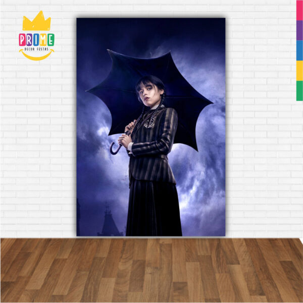 Painel de Festa Retangular 3D Wandinha Casadinho 1,50m x 2,20 - Image 2