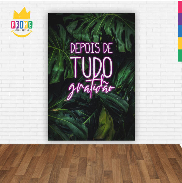 Painel de Festa Retangular 3D Folhagem Casadinho 1,50m x 2,20 - Image 2