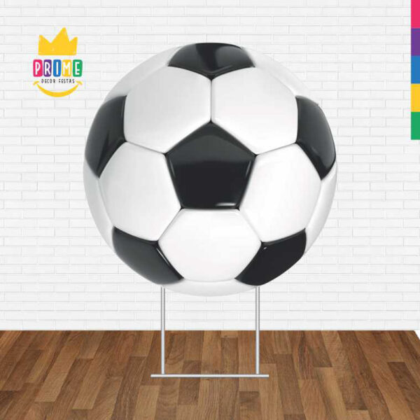 Painel Redondo 3D Bola Futebol Sublimado - Image 2
