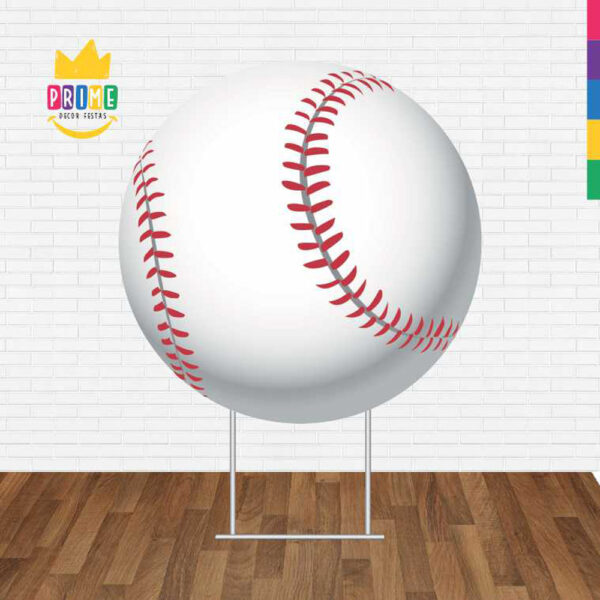 Painel Redondo 3D Bola Beisebol Sublimado - Image 2
