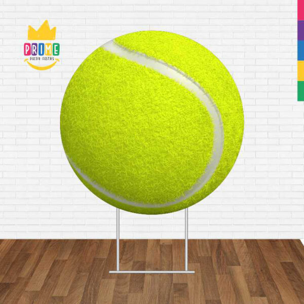 Painel Redondo 3D Bola Tênis Sublimado - Image 2