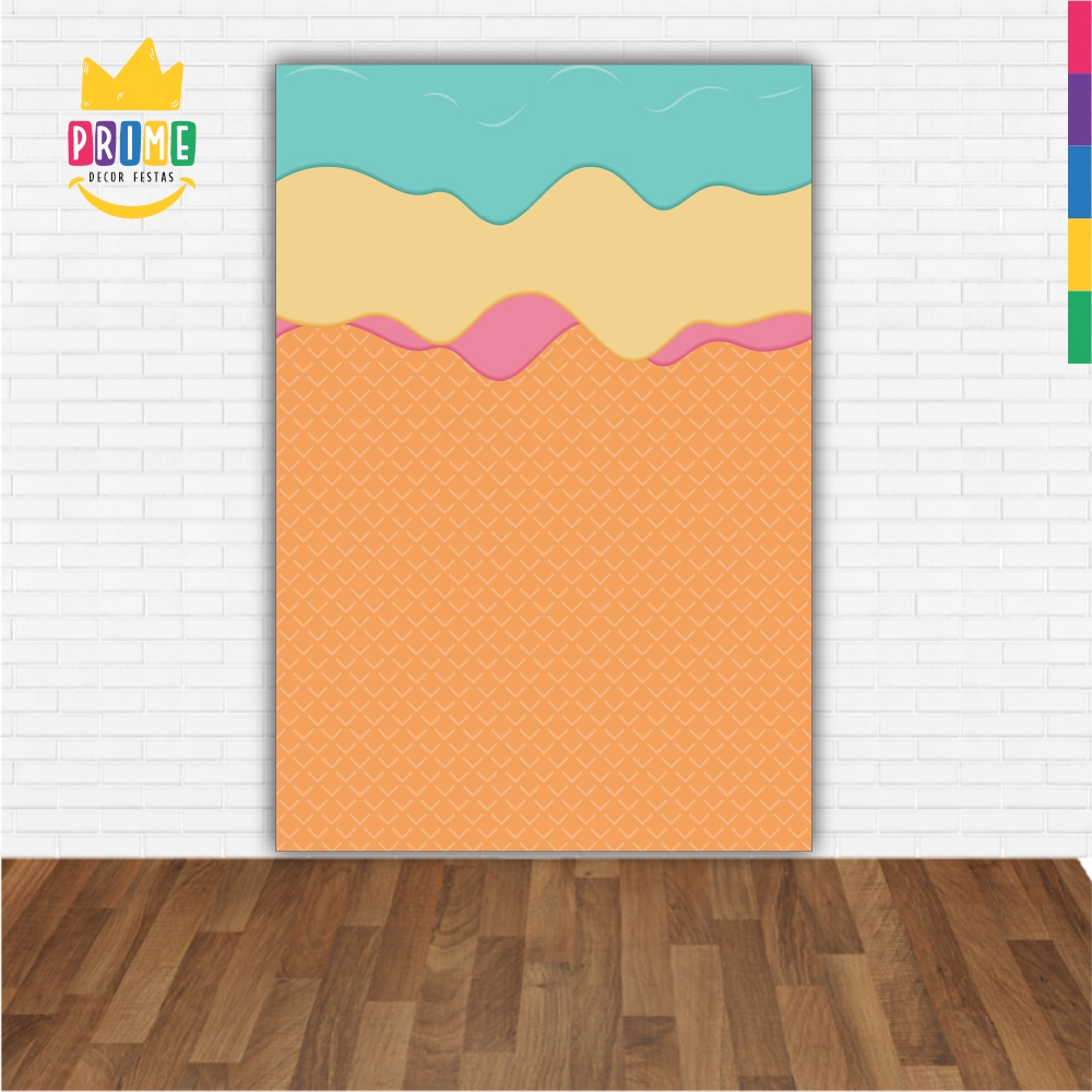 Painel de Festa Retangular 3D Doces Casadinho 1,50m x 2,20m - Imagem 2