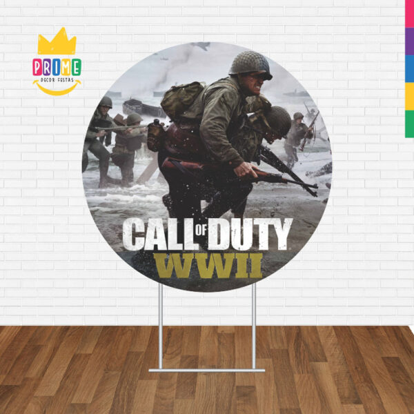 Painel Redondo 3D Call Of Duty Tecido Sublimado - Image 2