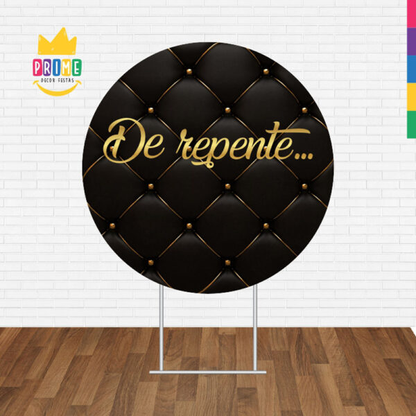 Painel Redondo 3D De Repente Tecido Sublimado - Image 2