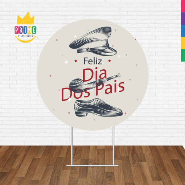 Painel Redondo 3D Dia dos Pais Tecido Sublimado - Image 2