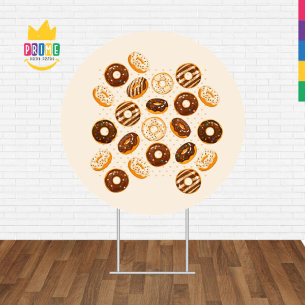 Painel Redondo 3D Doces Tecido Sublimado - Image 2
