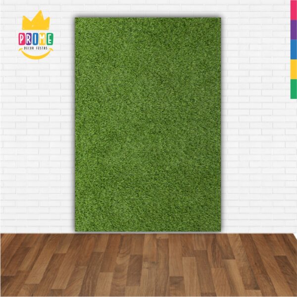 Painel de Festa Retangular 3D Gramado Futebol  Casadinho 1,50m x 2,20m - Image 2