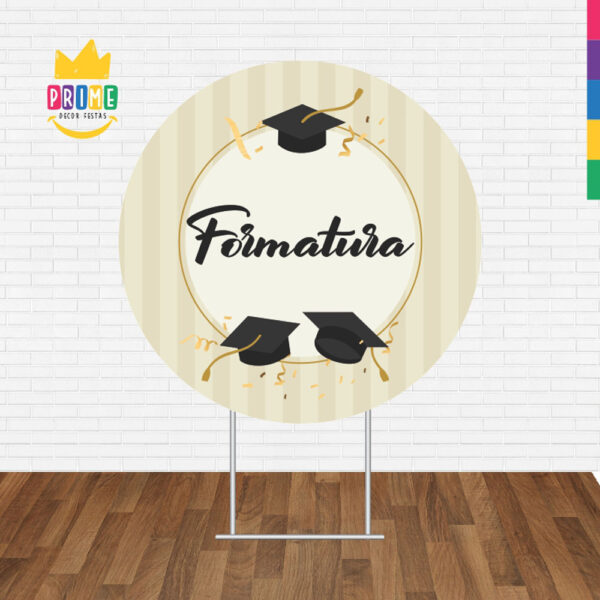 Painel Redondo 3D Formatura Tecido Sublimado - Image 2