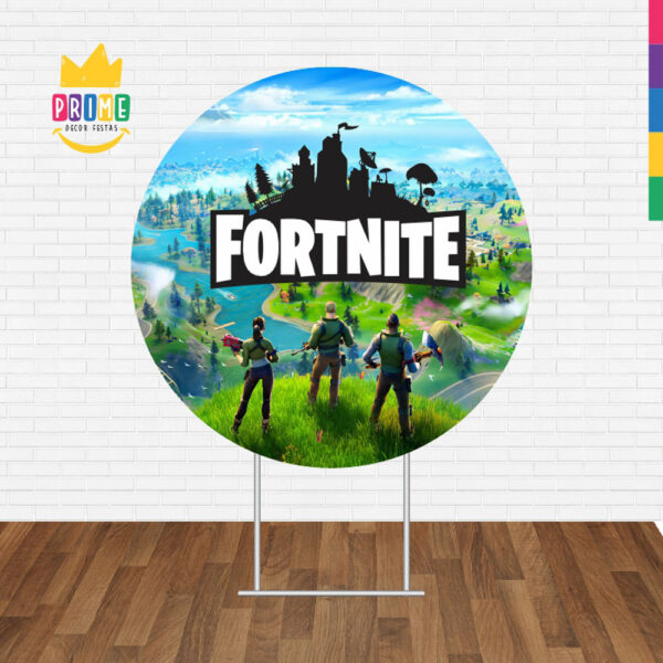 Painel Redondo 3D Fortnite Tecido Sublimado - Image 2