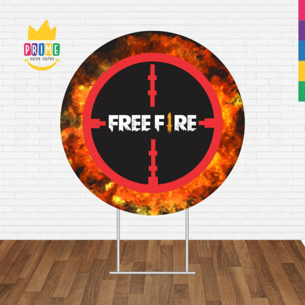 Painel Redondo 3D Free Fire Tecido Sublimado - Image 2