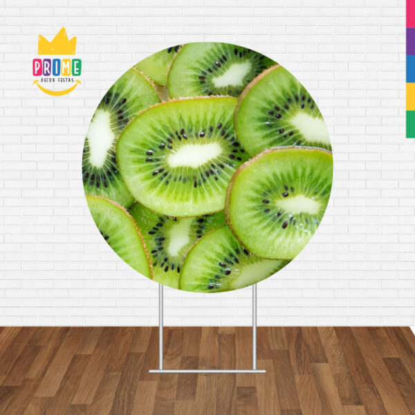 Painel Redondo 3D Frutas Kiwi Tecido Sublimado - Image 2