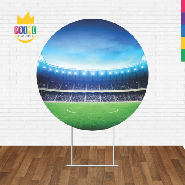 Painel Redondo 3D Futebol Tecido Sublimado - Image 2