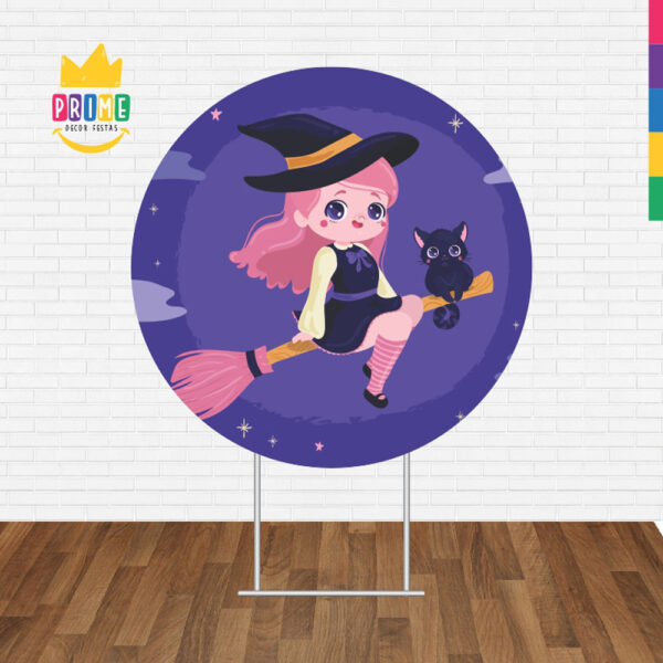 Painel Redondo 3D Halloween Tecido Sublimado - Image 2