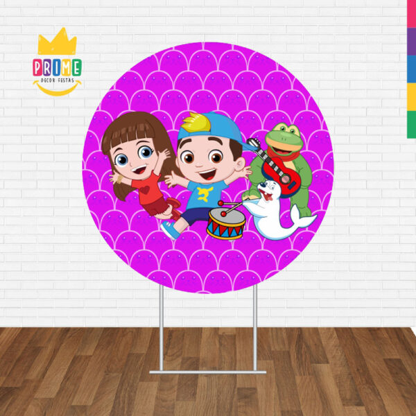 Painel Redondo 3D Lucas Netto Tecido Sublimado - Image 2
