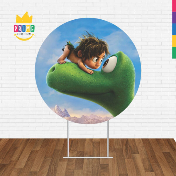 Painel Redondo 3D O Bom Dinossauro Tecido Sublimado - Image 2