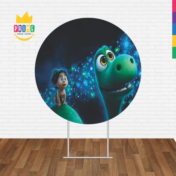 Painel Redondo 3D O Bom Dinossauro Tecido Sublimado - Image 2