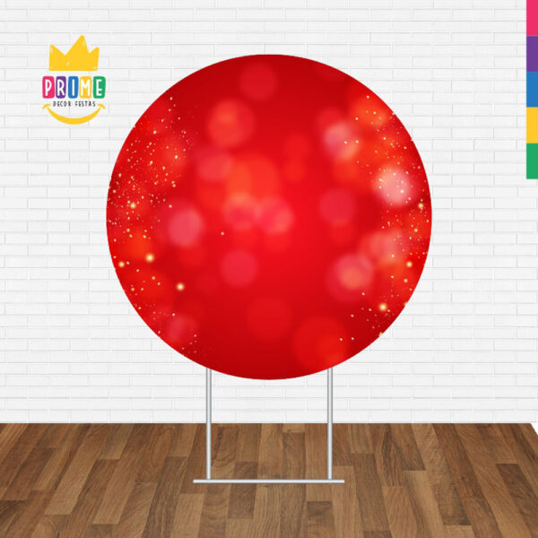 Painel Redondo 3D Natal Tecido Sublimado - Image 2