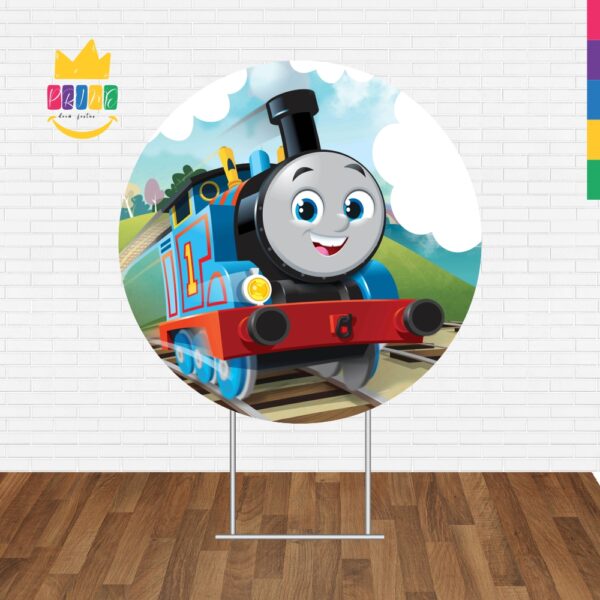 Painel Redondo 3D Thomas And Friends Tecido Sublimado - Image 2