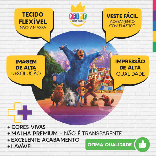 Painel Redondo 3D Parque dos Sonhos Tecido Sublimado - Image 3