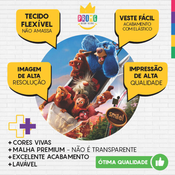 Painel Redondo 3D Parque dos Sonhos Tecido Sublimado - Image 3