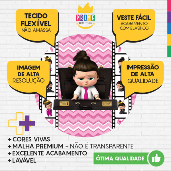 Painel Redondo 3D Poderosa Chefinha Tecido Sublimado - Image 3