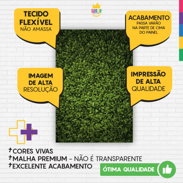 Painel de Festa Retangular 3D Muro Inglês Casadinho 1,50m x 2,20m - Image 3