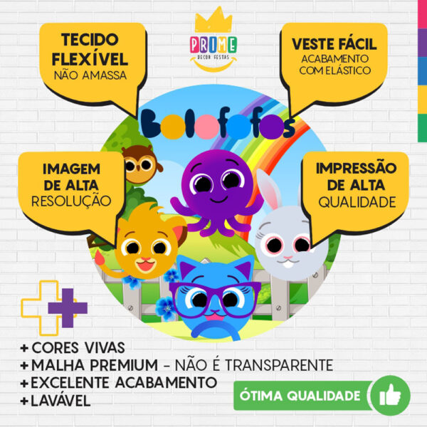 Painel Redondo 3D Bolofofos Sublimado OUTLET - Image 3