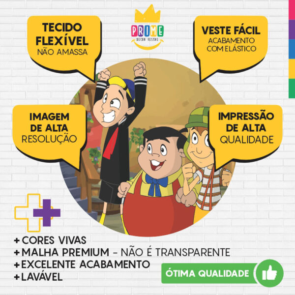Painel Redondo 3D Chaves Tecido Sublimado - Image 3