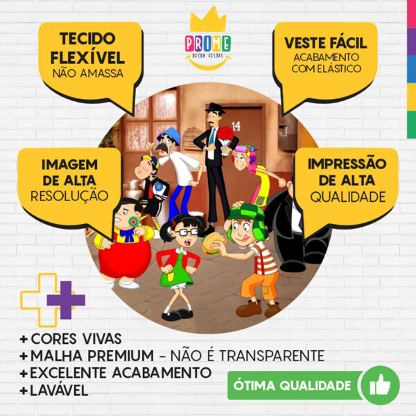 Painel Redondo 3D Chaves Tecido Sublimado - Image 3