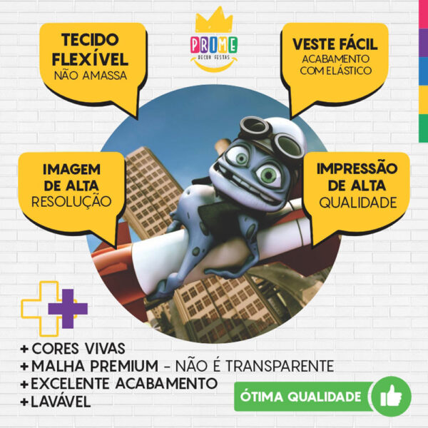 Painel Redondo 3D Crazy Tecido Sublimado - Image 3